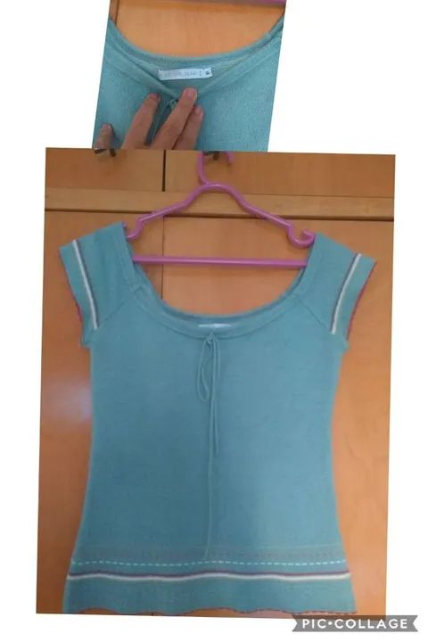 Blusa em linha Le Lis Blanc, Tam P 