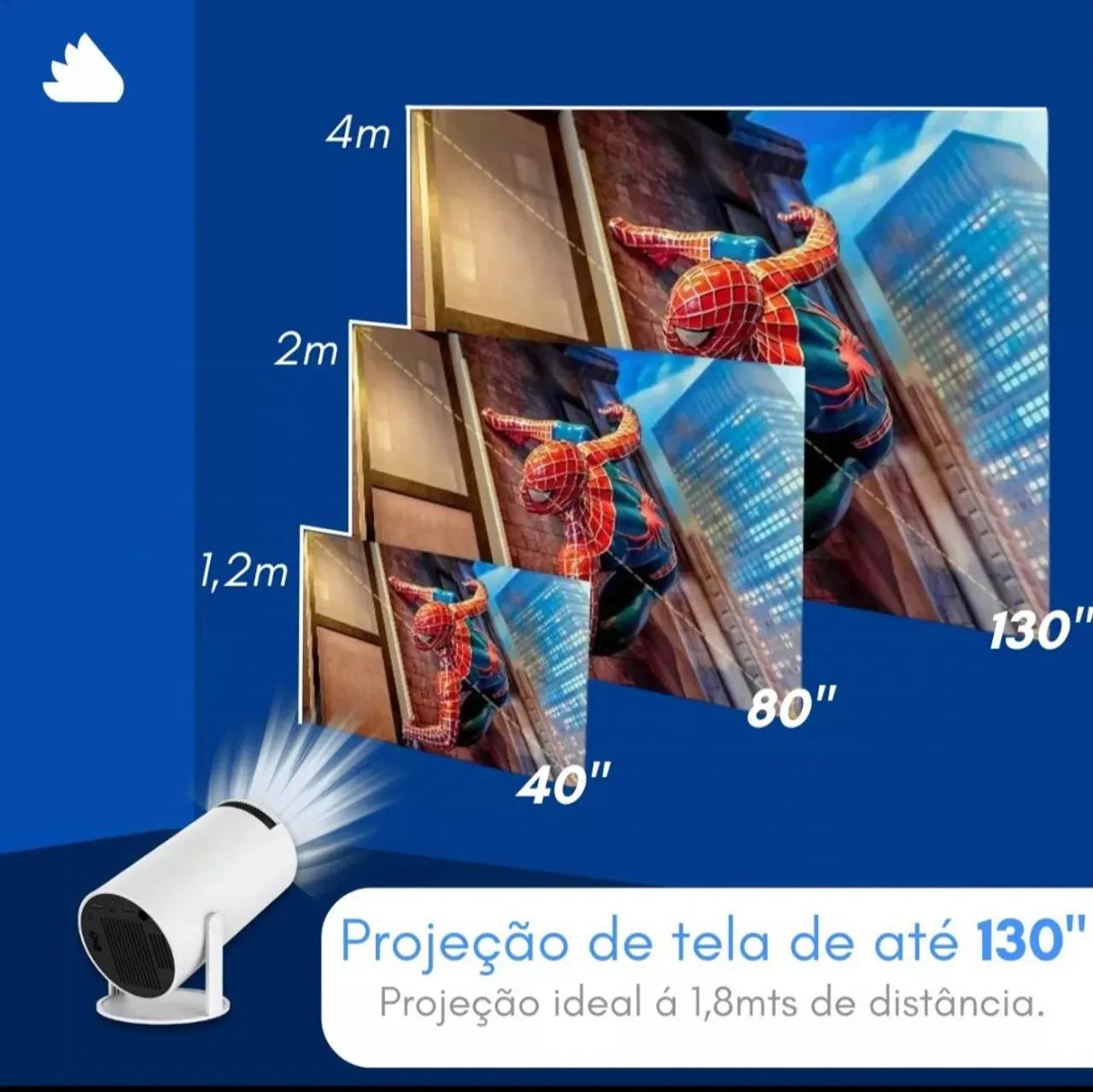 Projetor portátil HY300 profissional  - Foto 6