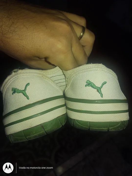 PAR DE TÊNIS MASCULINO PUMA ESTILO CHUTEIRA.  - Foto 4