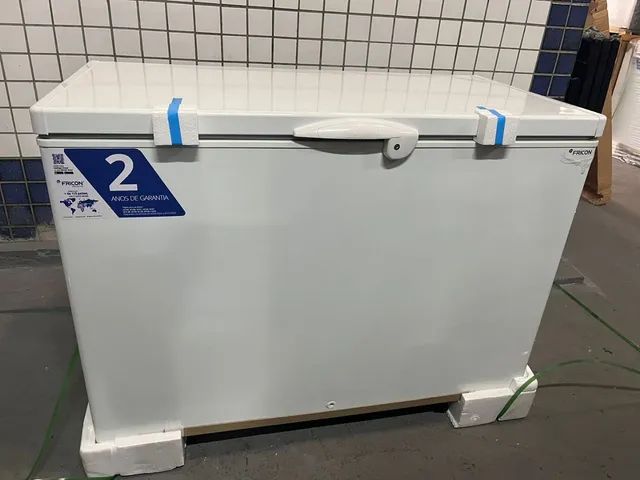 Freezer horizontal 1 porta tampa  cega 220 volts  dupla ação