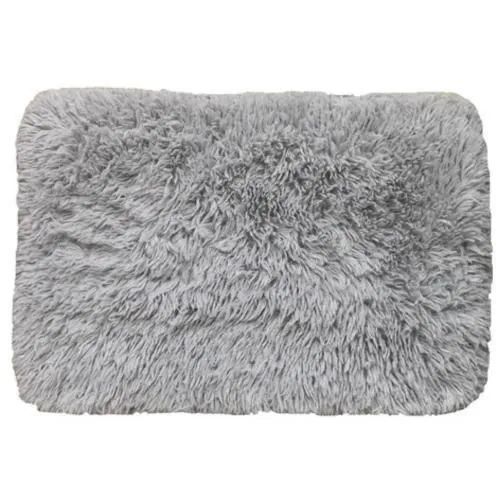 Tapete Pelúcia Cinza - 60 cm x 100 cm 