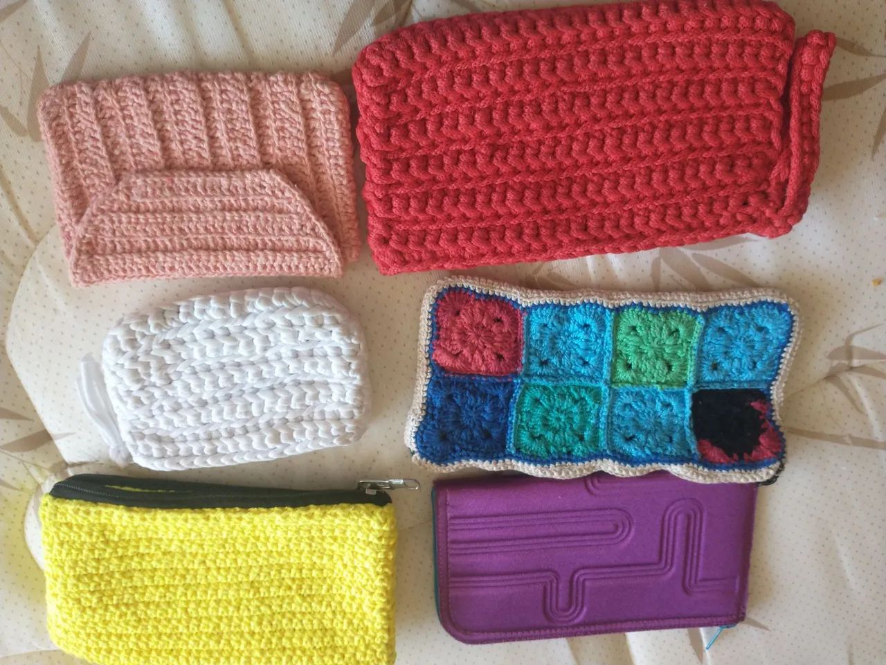 Bazar bolsa de crochê 