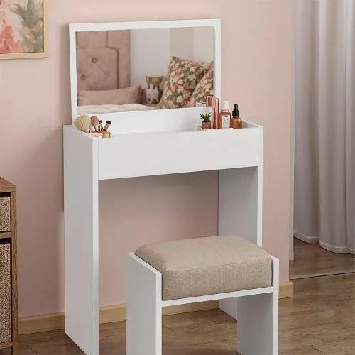 Penteadeira Quimera com Espelho Compacta Branco 