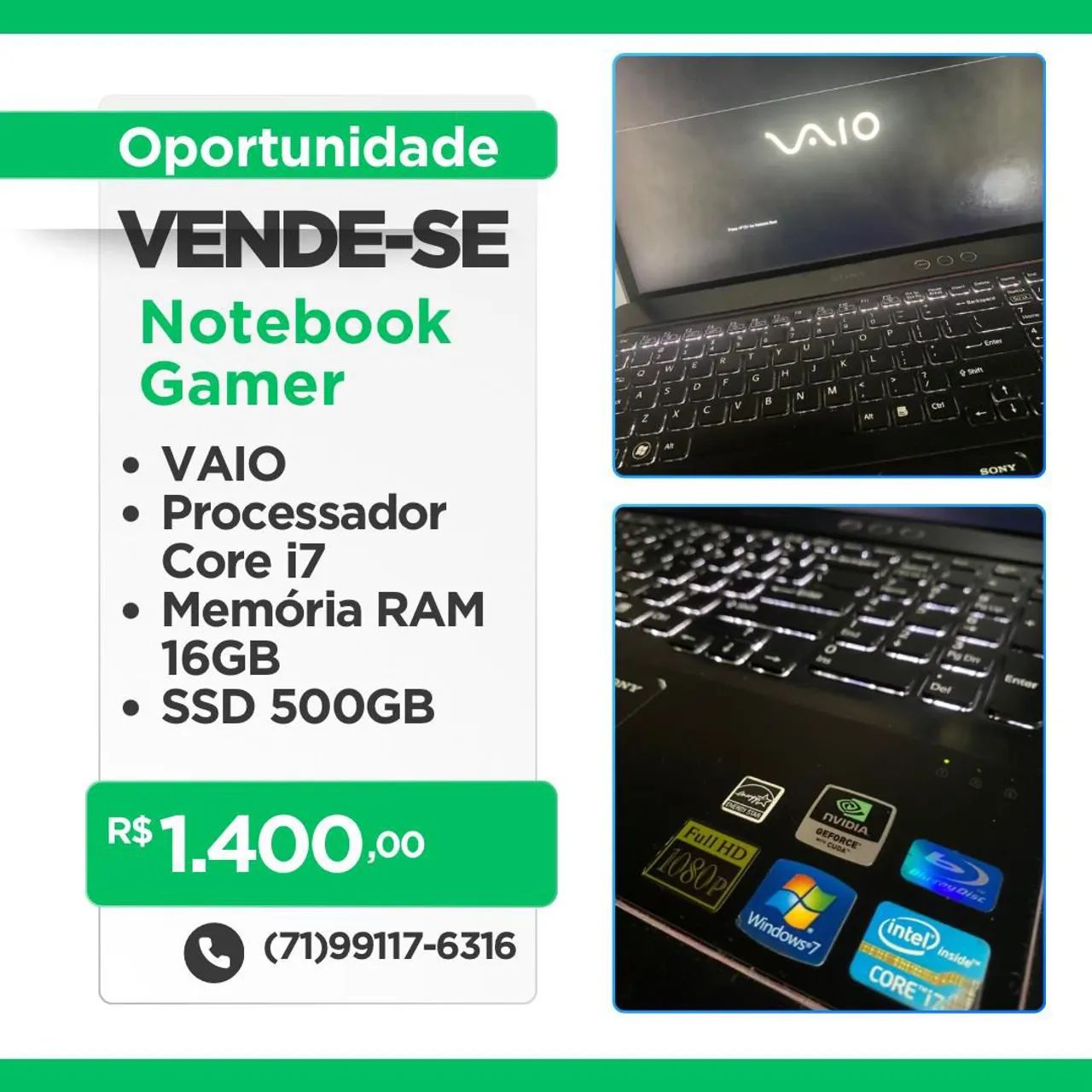 Notebook Sony Vaio 