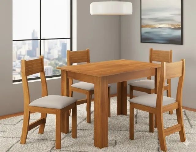 Mesa de jantar no estoque . na cor bronze 