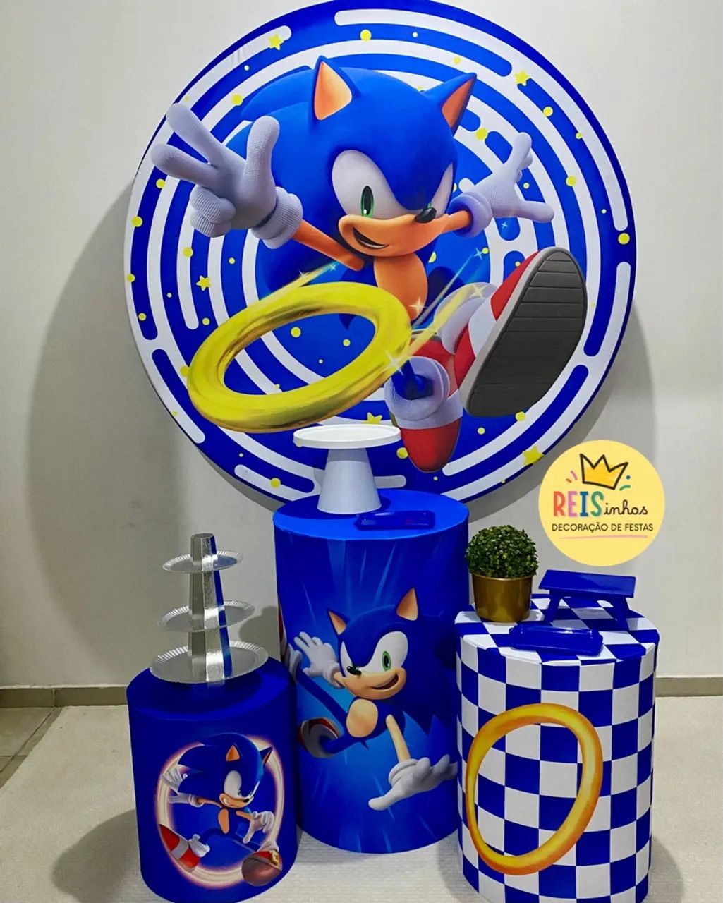 Decoração Pegue e Monte Sonic