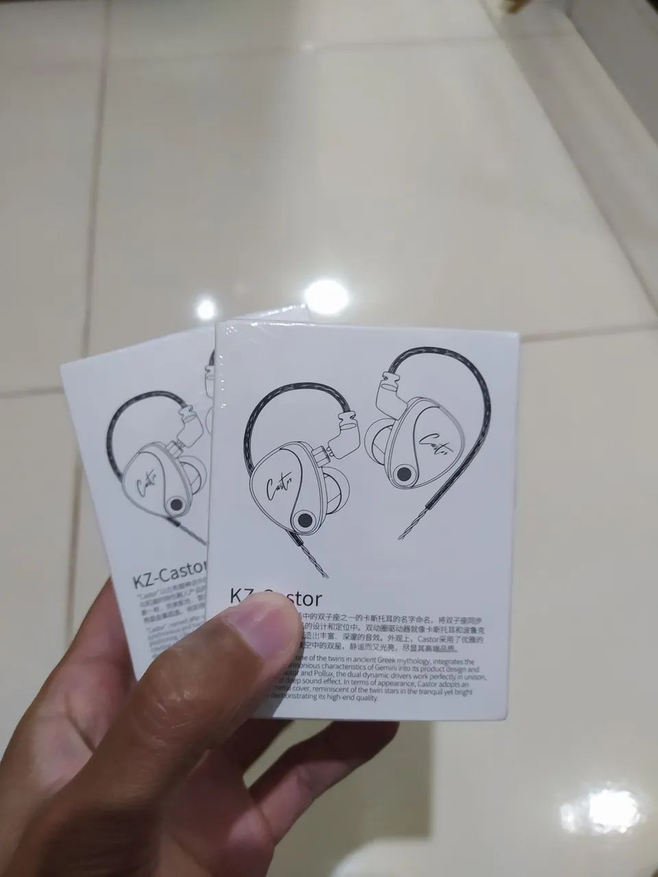 Fone de ouvido KZ Castor 4DD - Qualidade Premium alta fidelidade sonora 
