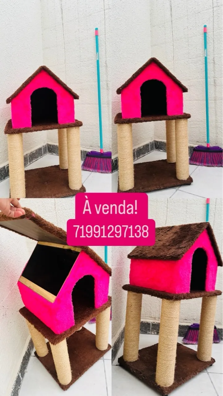 Casinha para Gatos - Conforto e Diversão para seu Pet!