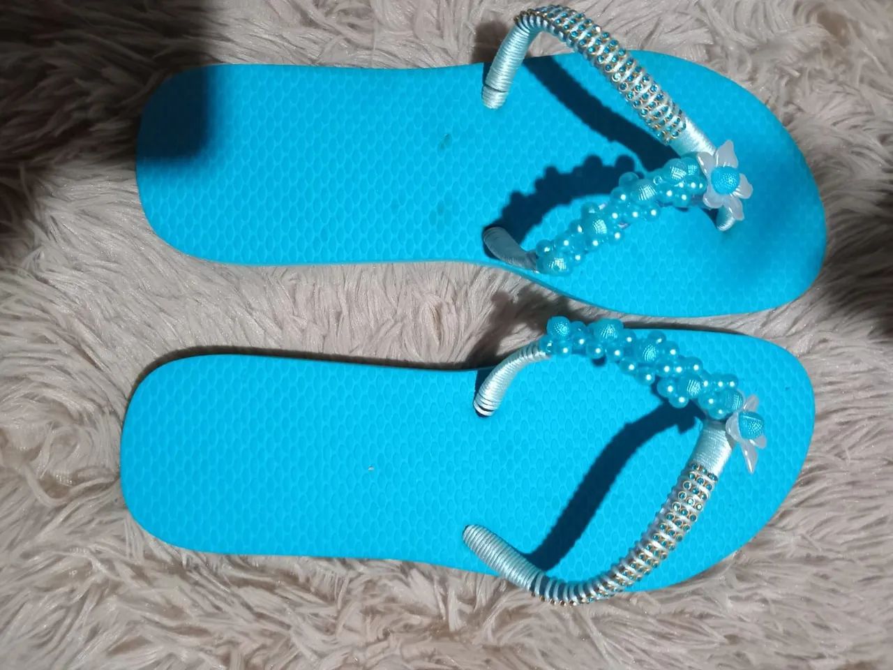 Chinelos Rosa com Glitter - Elegância nos seus pés! - Foto 5