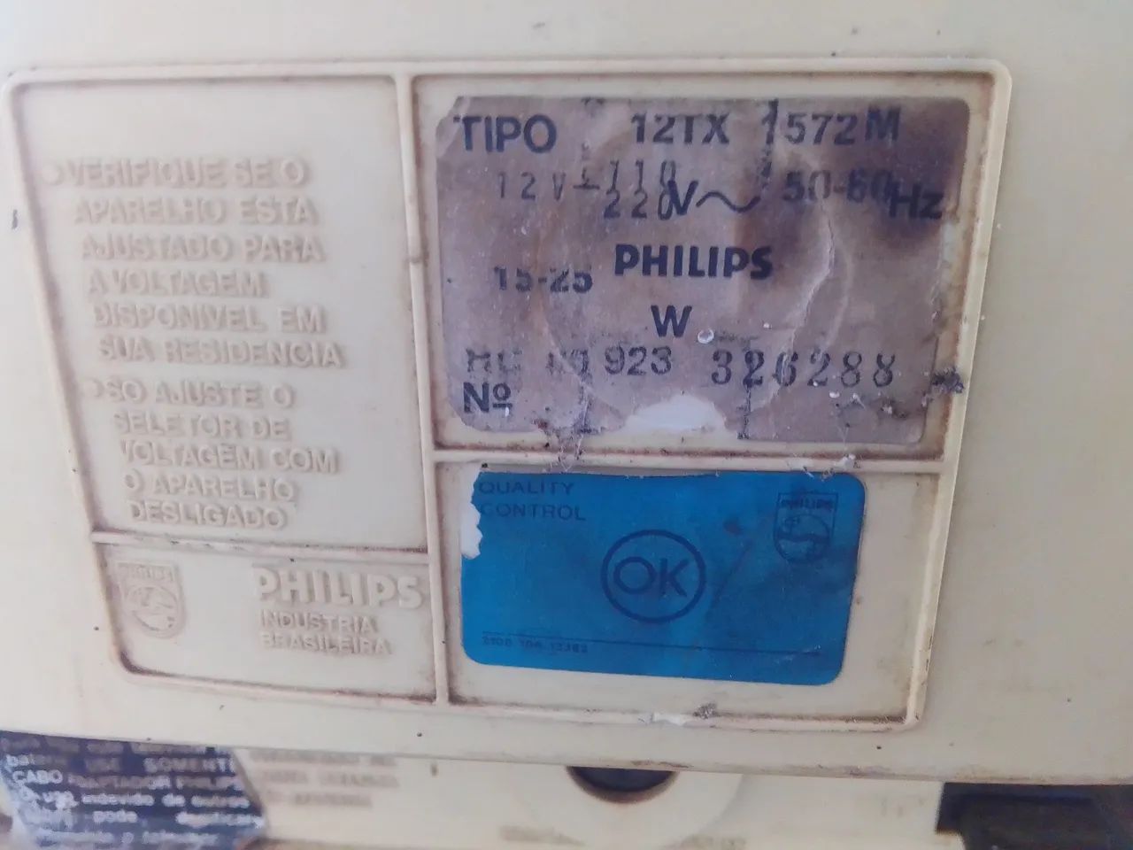 TV Philips antiga TX preto e branco  - Foto 2