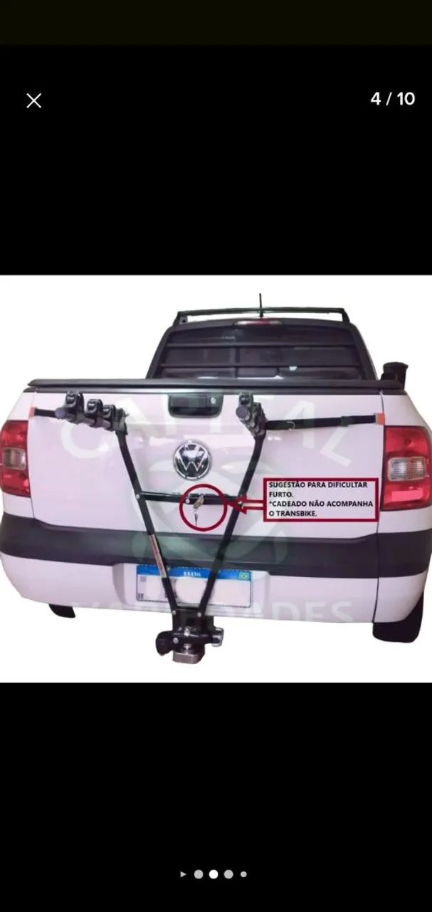 SUPORTE PARA 3 BIKES VEICULAR - Foto 5