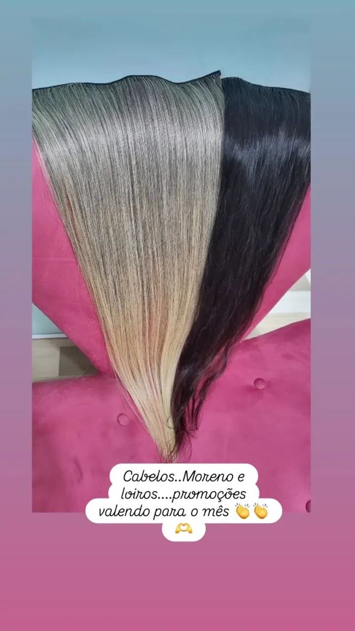 Cabelos brasileiro Moreno e Loiros - Promoções Imperdíveis!
