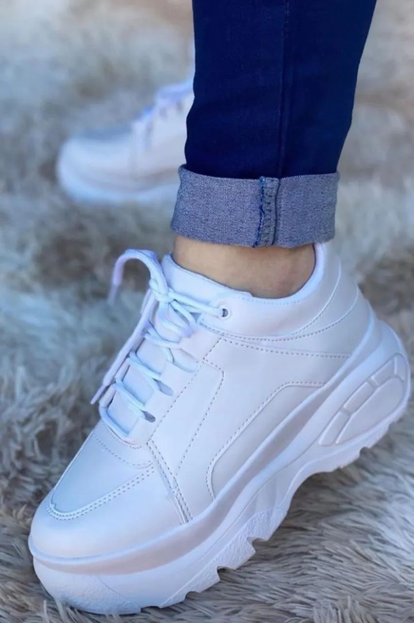 Tênis Branco Feminino Casual