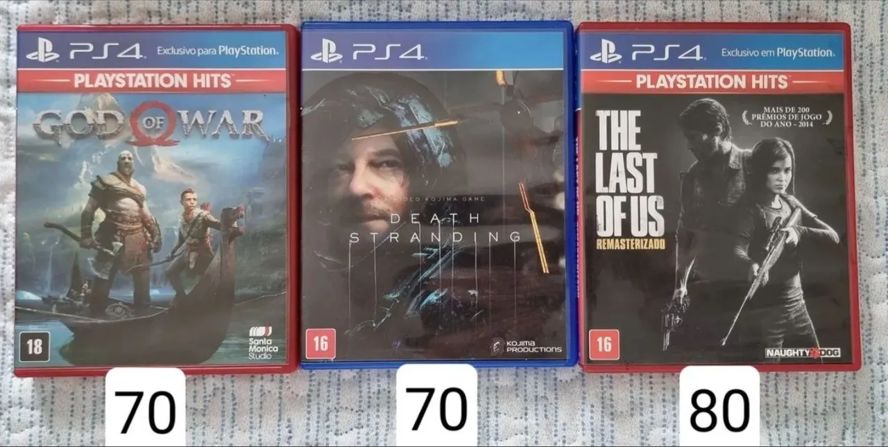 Jogos PS4: God of War, Death Stranding e The Last of Us