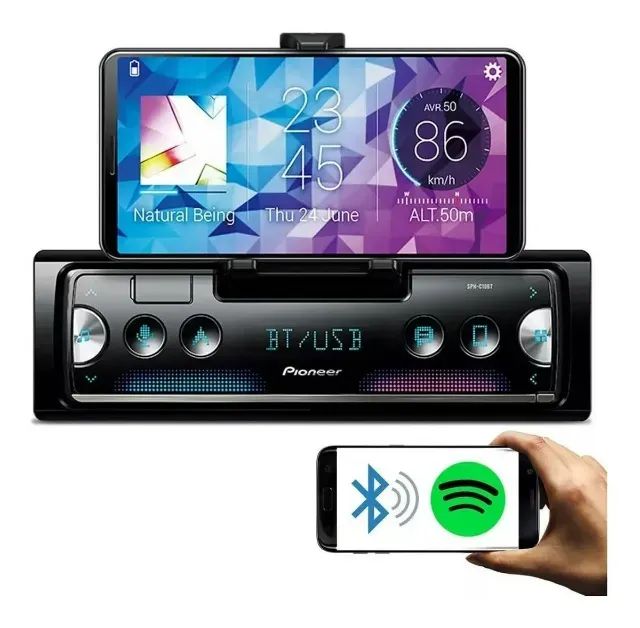 Pioneer SPH C10BT com USB e bluetooth - Foto 4