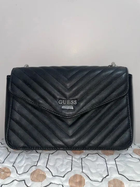 Bolsa Guess Preta Importada Los Angeles
