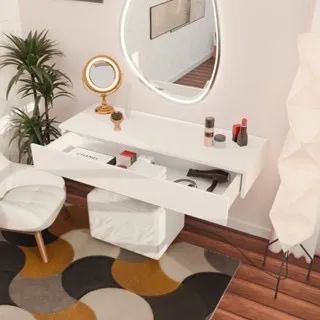 Penteadeira Suspensa Branca - Foto 2