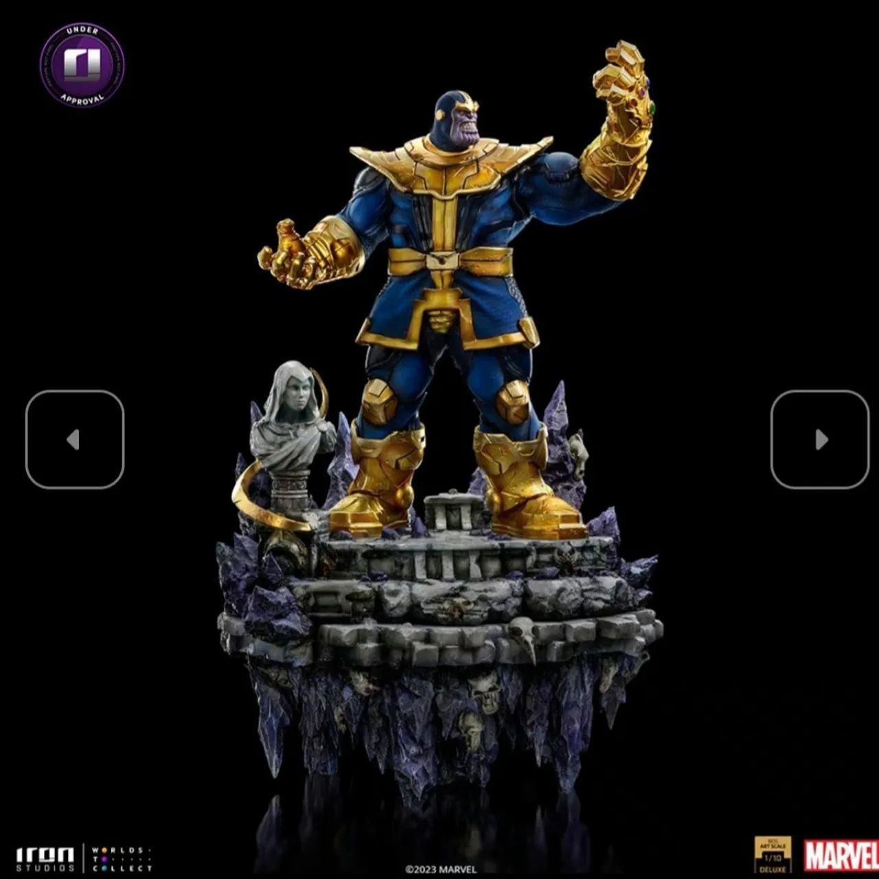 Diorama Thanos Deluxe Iron Studios Infinity Gauntlet - Foto 5