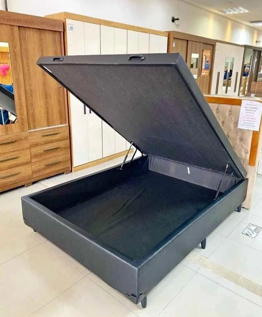 Cama Box Baú com Amplo Espaço Interno - Foto 2