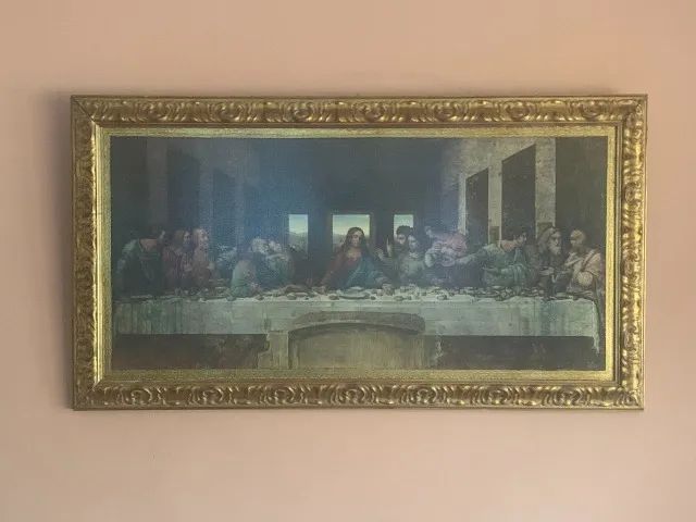 Pintura  A ùltima Santa Ceia - Decorazione legno  - Foto 4