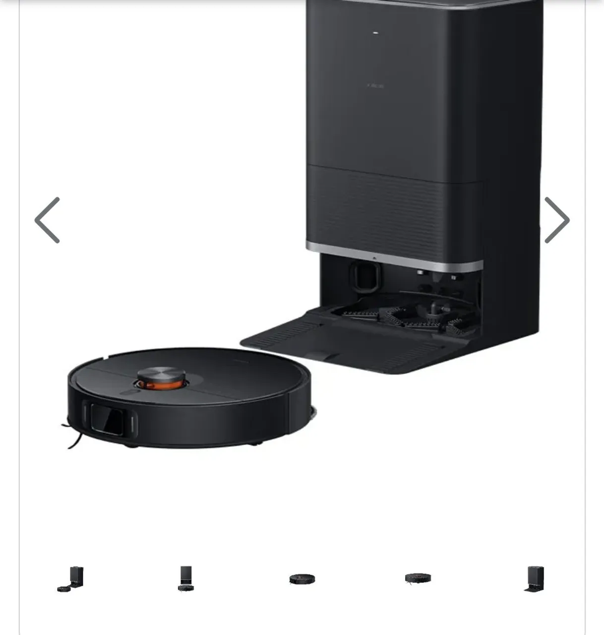 Robô Aspirador Xiaomi X20 Max D109GL com 55 watts 220 - 240 V ~ 50 60 Hz - Cinza Preto