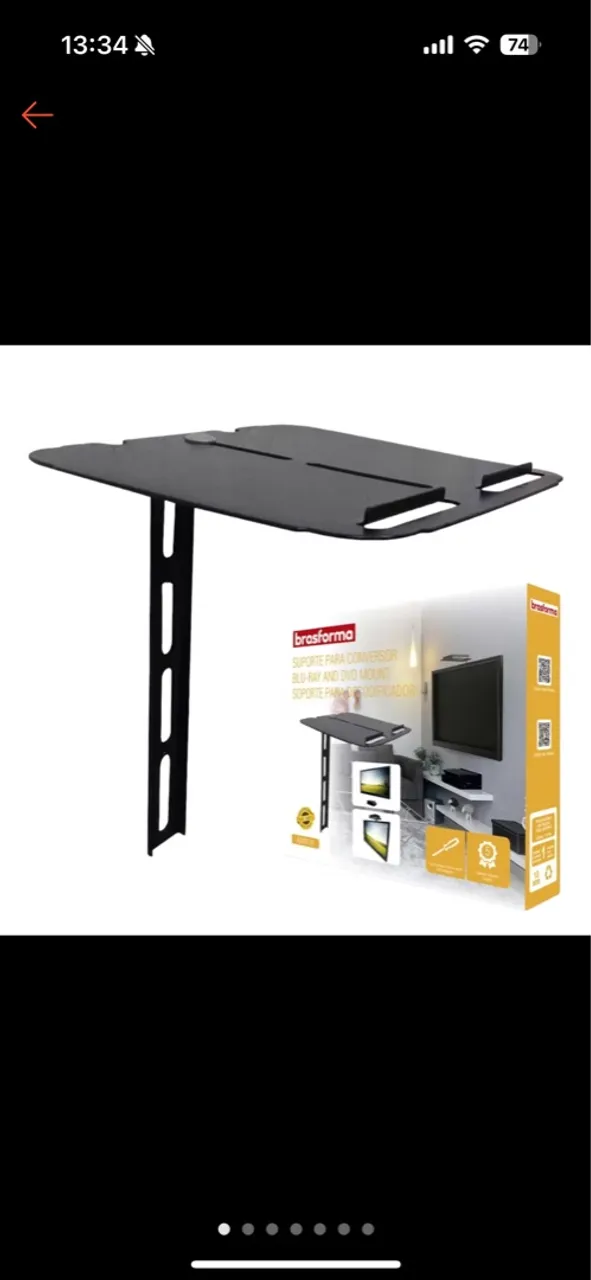 Suporte para Receptor Tv Conversor Digital Decodificador Dvd Tv Box