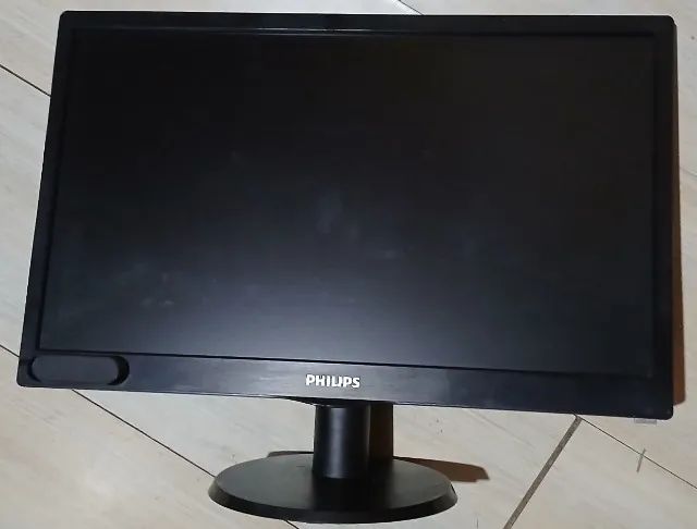 Monitor Philips 193v5l Preto VGA 18.5" - Foto 2