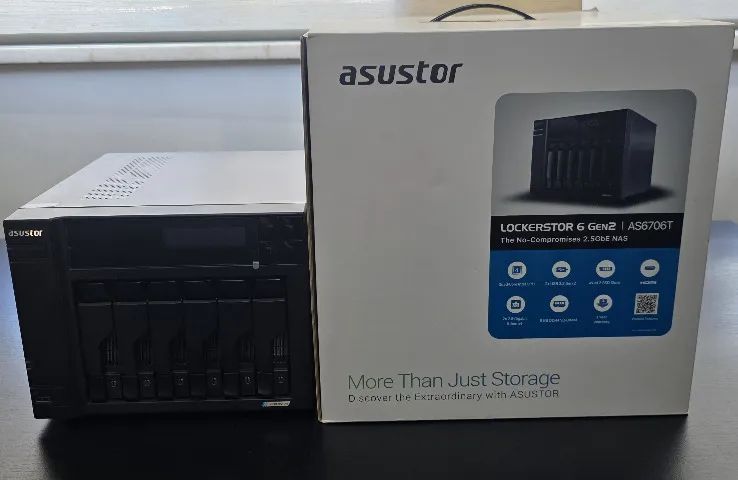 Storage NAS Asustor Lockestor 6 Gen2 AS6706T - 6 Bays - 2x 2.5Gbps - With Warranty64529511901443120