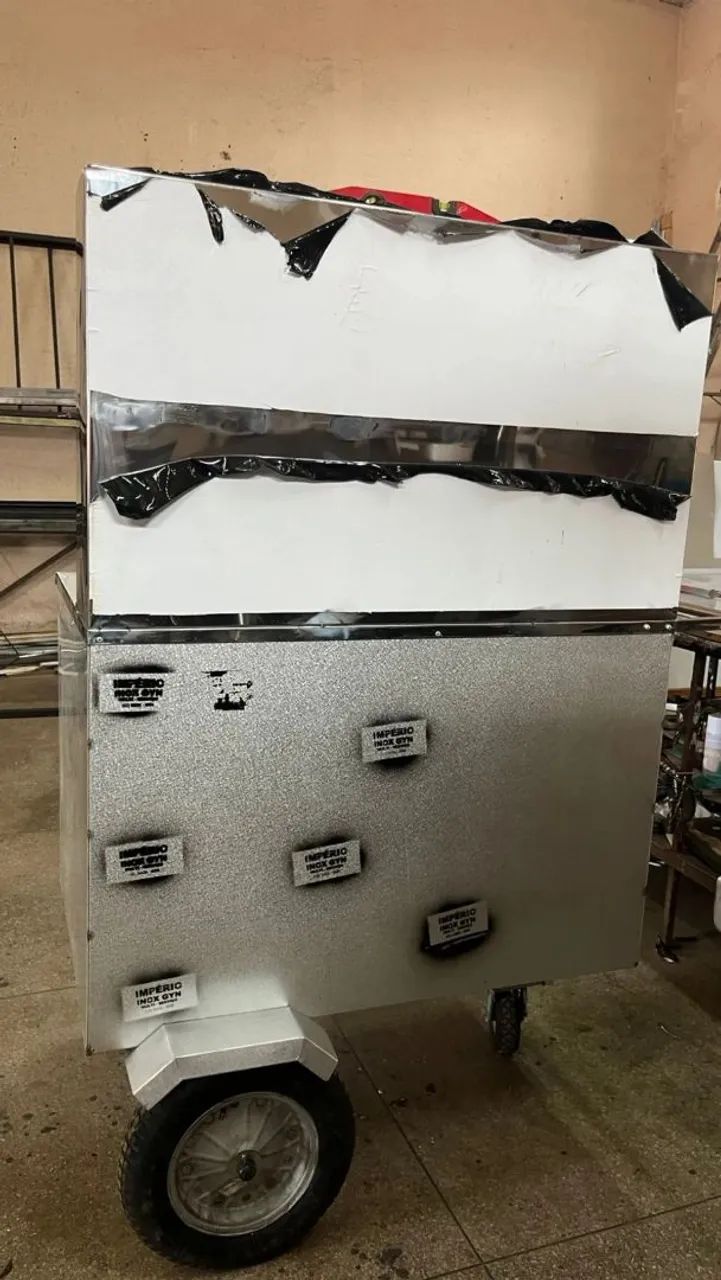 Carrinho de Açaí com isolamento técnico e com prateleira  - Foto 6