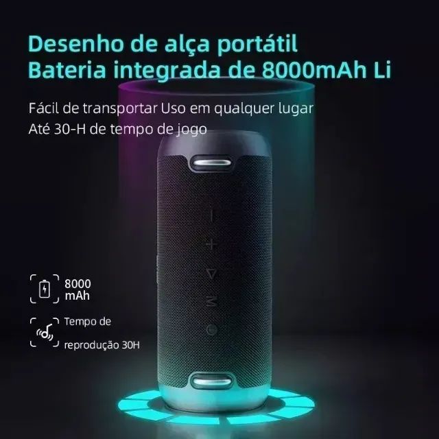 Caixa De Som Bluetooth Portátil Mifa A90 Case E Acessórios Original - Foto 3