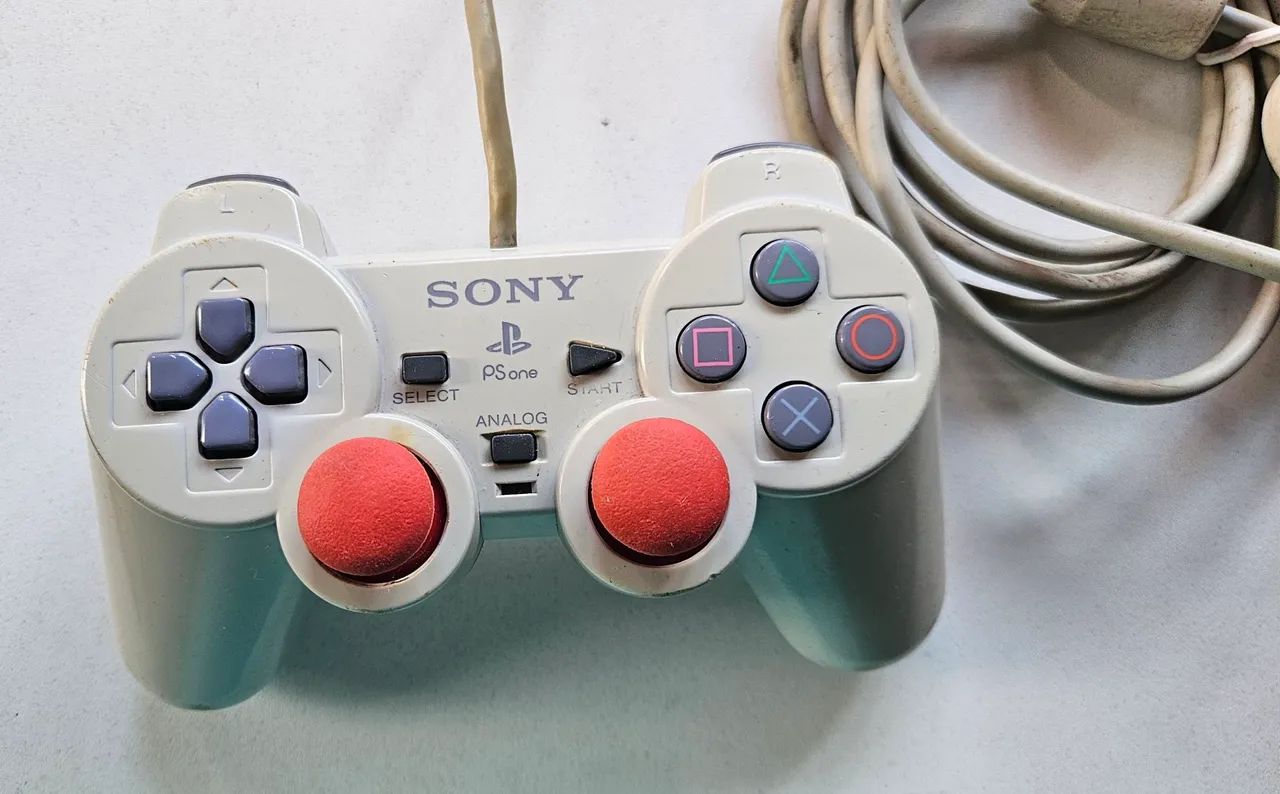 Controle DualShock PS1 Playstation one psone Original usado - Foto 2