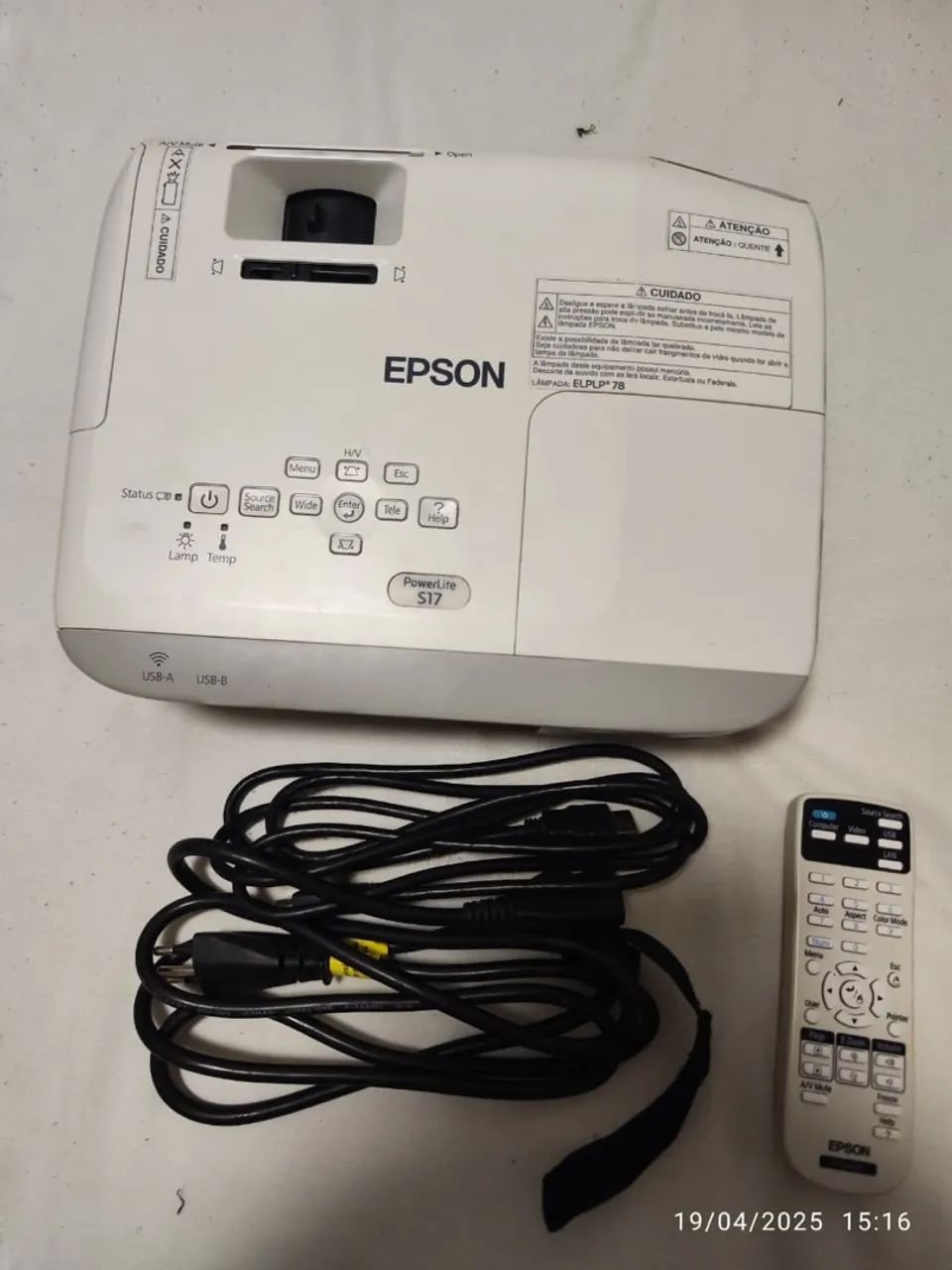 Datashow Epson 17 completo
