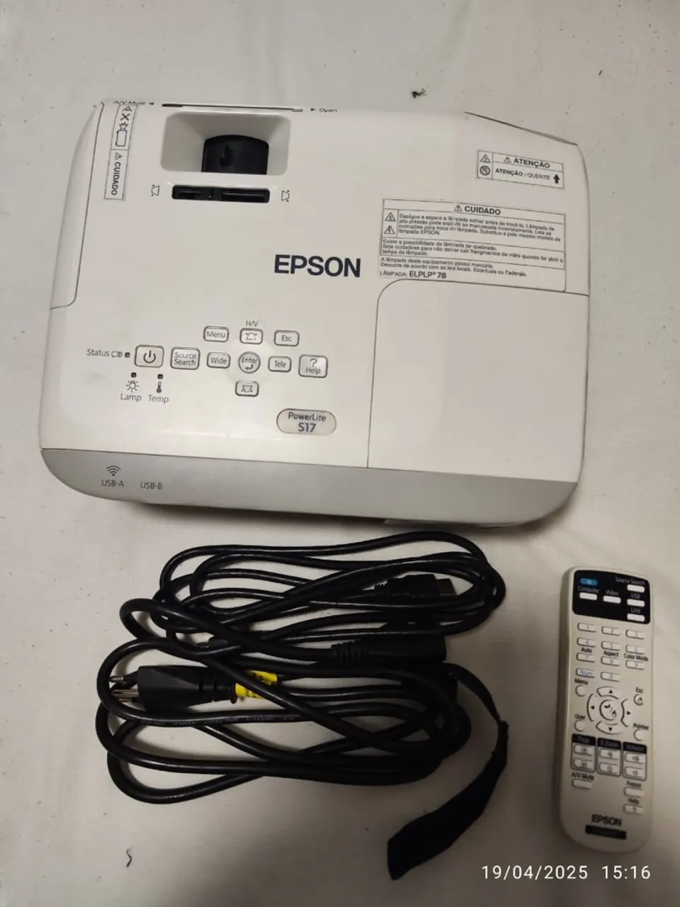 Datashow Epson 17 completo
