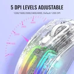 Mouse Gamer Attack Shark X2 - RGB, Sem Fio e Transparente - Foto 4