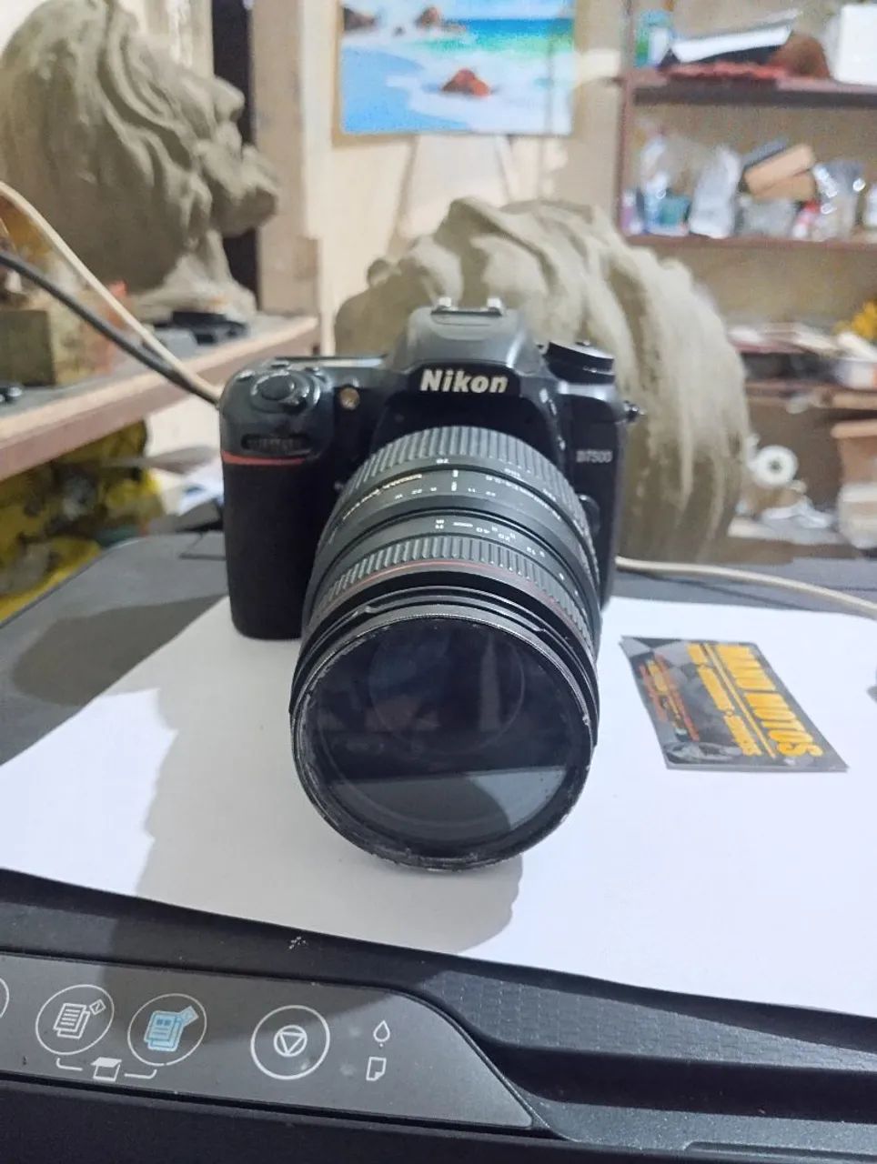 Câmera Fotográfica Profissional Nikon D7500 4K Com Lente SIGMA 70/300 mm. - Foto 5