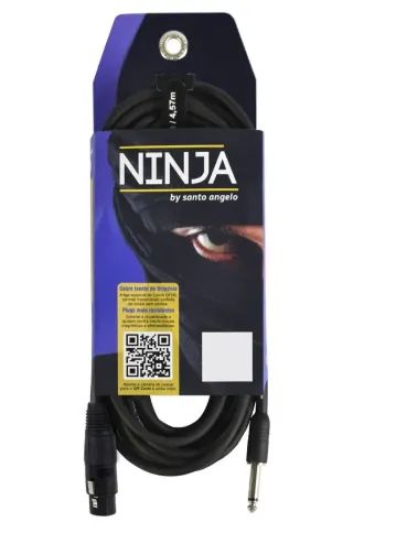 Cabo para Microfone Santo Angelo Ninja XLR/P10 30ft 9.15 Metros
