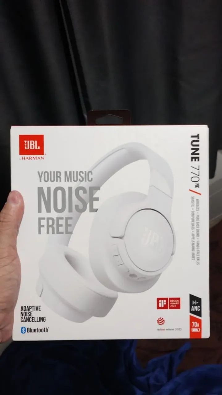 Fone de Ouvido JBL Tune 770 NC - Sem Fio com Cancelamento de Ruído