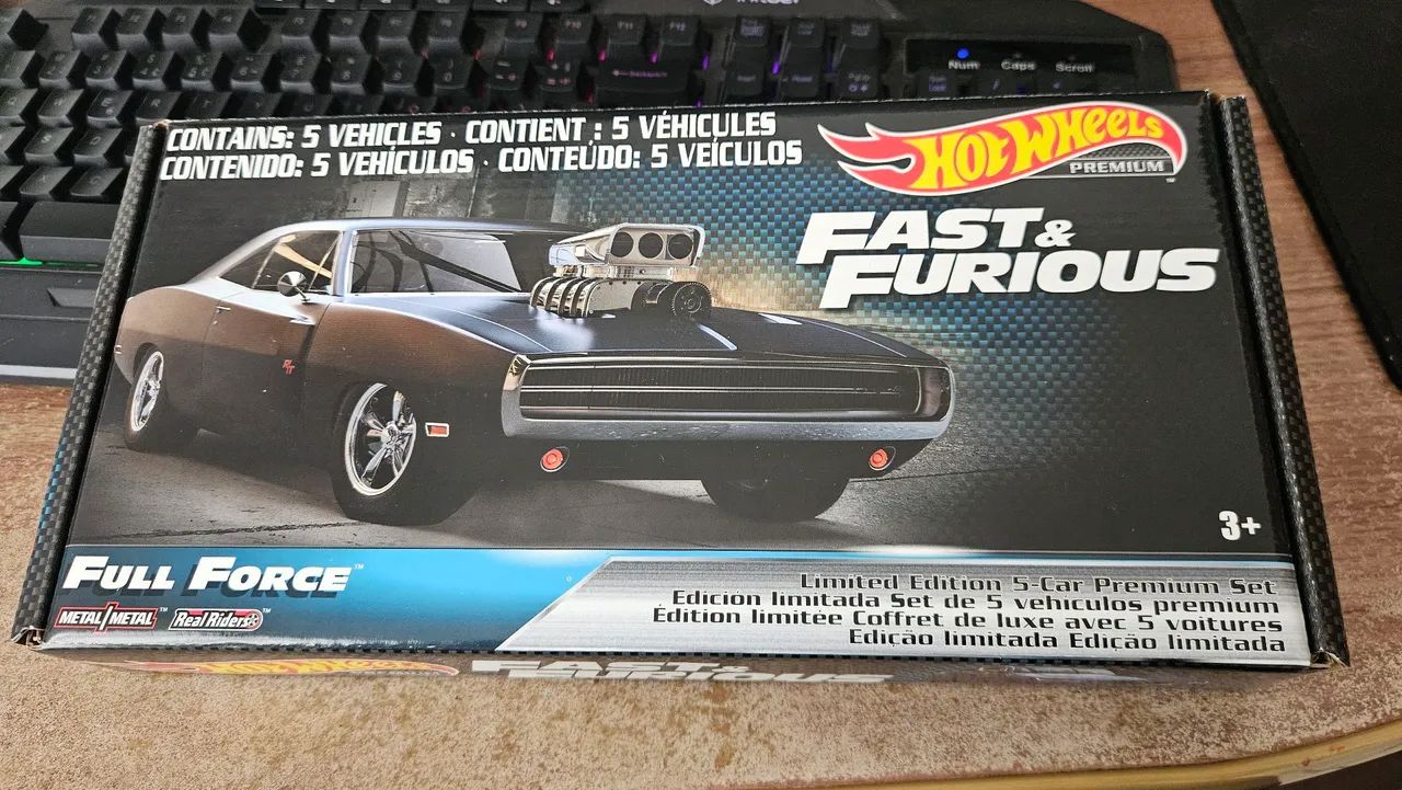 Hot Wheels Fast & Furious Full Force 5 Car Premium Set - Foto 3