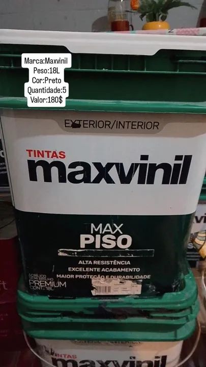 Tinta Maxvinil Cimento Queimado - Tubarão Branco 4,2kg/5kg - Foto 3