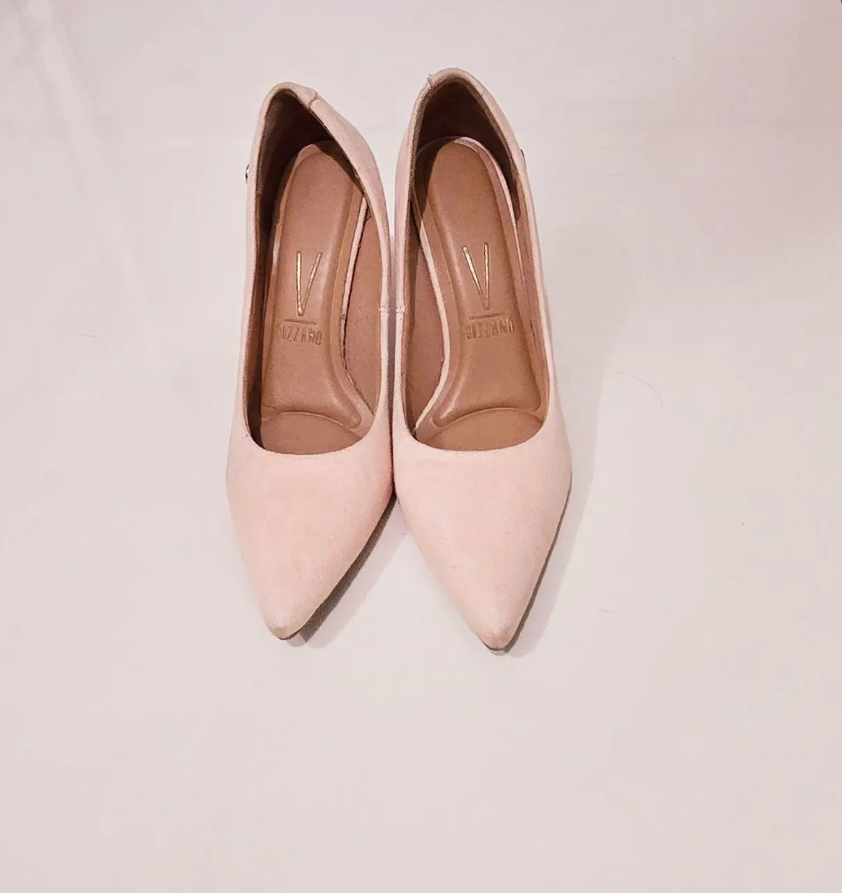 Sapatos de salto rosa Vizzano
