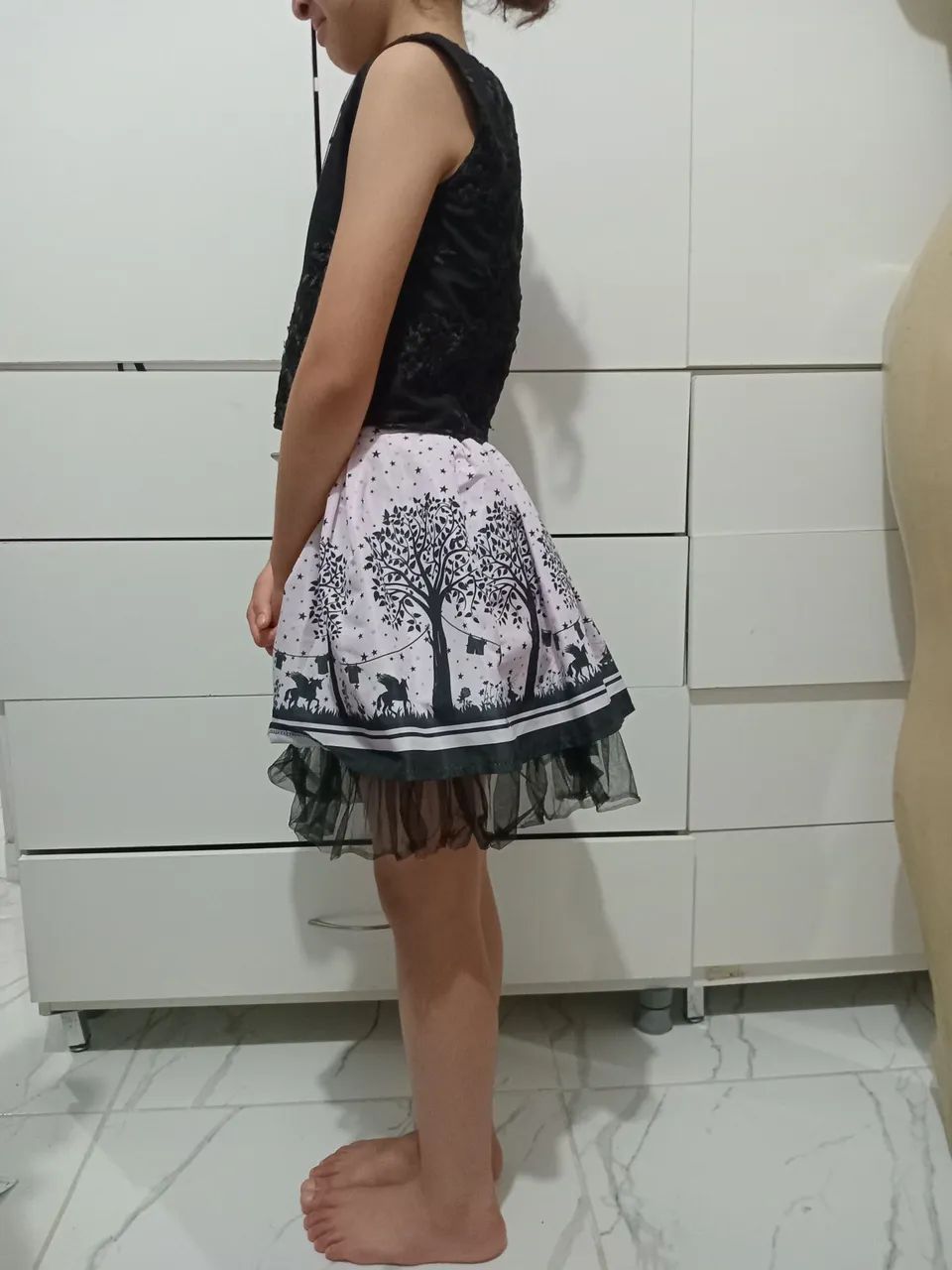 Conjunto infantil saia e blusa  - Foto 3