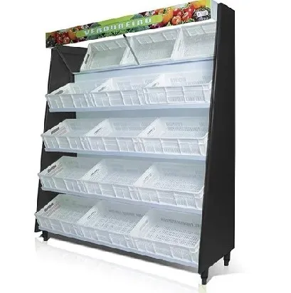 Vitrine hortifruticola polar 1.90M 12 caixas preta - NOVA