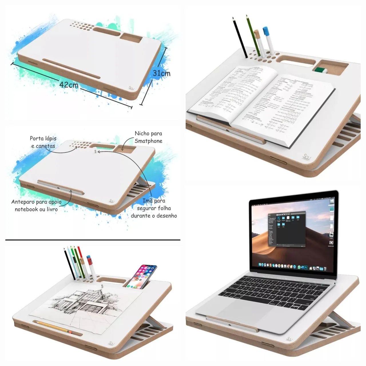 Suporte para Notebook, Estudo e Desenho