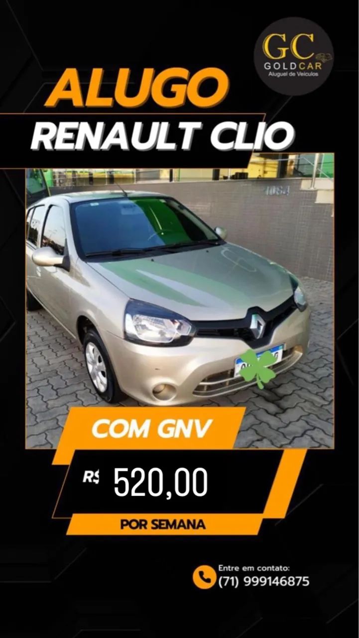 Alugo  Uber Clio com GNV 