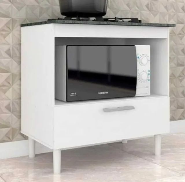 Balcão Mila p/ Cooktop e Forno 1G 4 ou 5 Bocas (FAZEMOS ENTRAGA DF E ENTORNO) - Foto 2