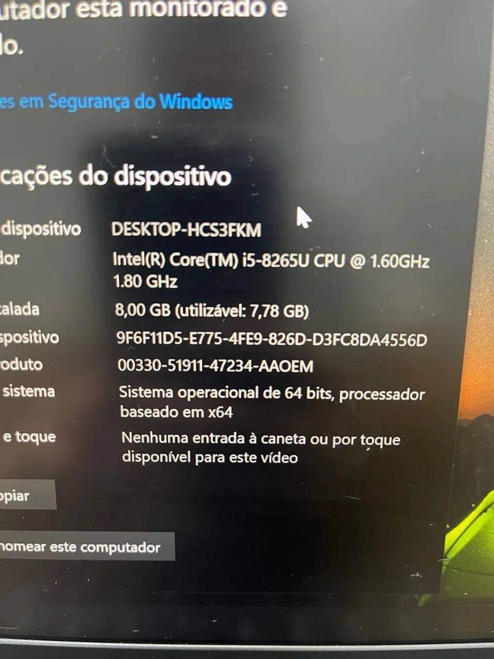 Notebook Dell vostro i5 8gen 8gb ssd m2 placa de video - Foto 4