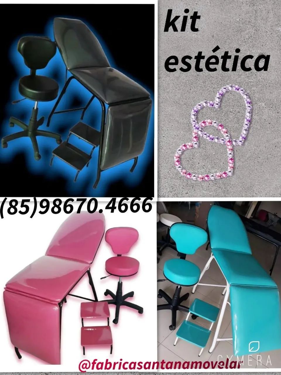 Kit estetica disponível em várias cores 