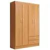  Guarda Roupa Atalaia 4 Portas 2 Gavetas Solteiro Evidencia - Foto 3