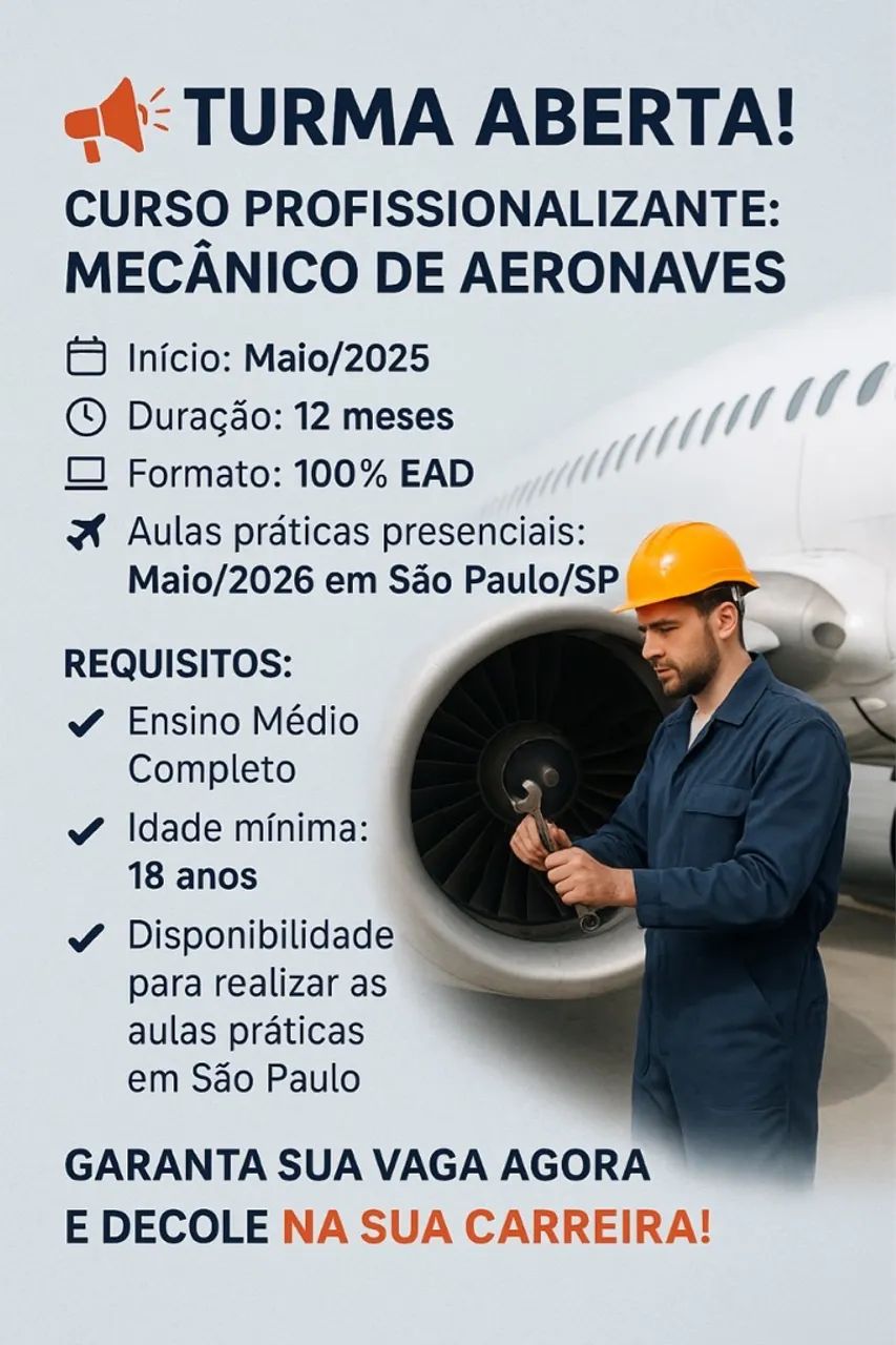 Curso - Manutenção de Aeronaves - Foto 2