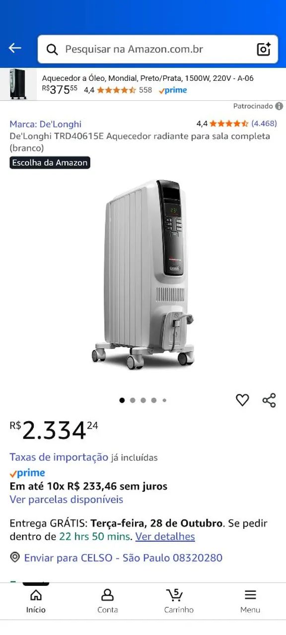 AQUECEDOR À ÓLEO DE LONGHI - Foto 6